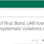 Bruc Bond has licensed revoked by Bank of Lithuania