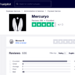 Mercuryo is excellent rated on Trustpilot